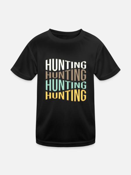Hunt - Kids Functional T-Shirt - black - Front