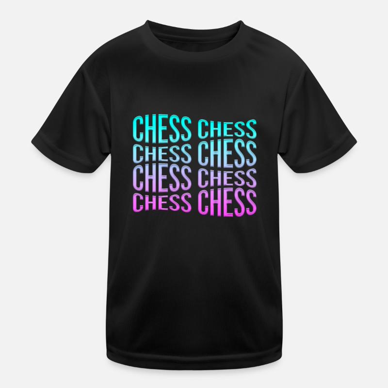 Schach Kinder Funktions-T-Shirt
