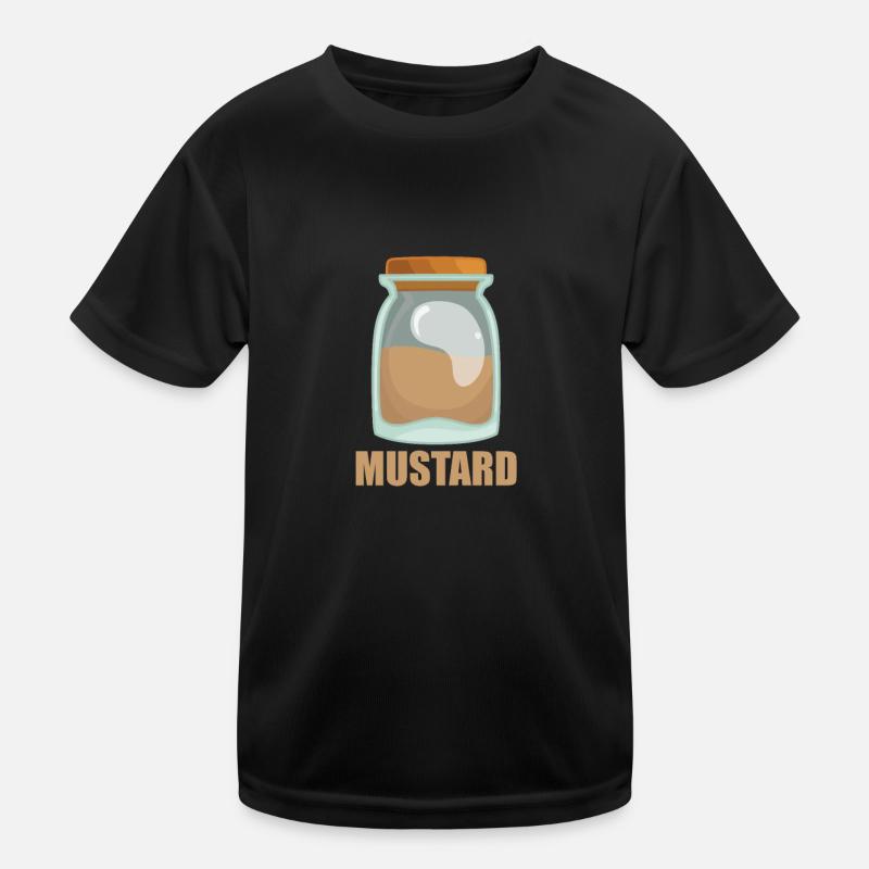 Mustard Gewürz Geschmack Essen Kochen Kinder Funktions-T-Shirt