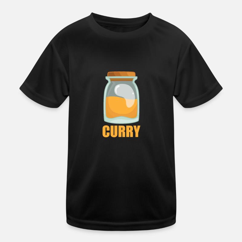 Curry Gewürz Geschmack Essen Kochen Kinder Funktions-T-Shirt