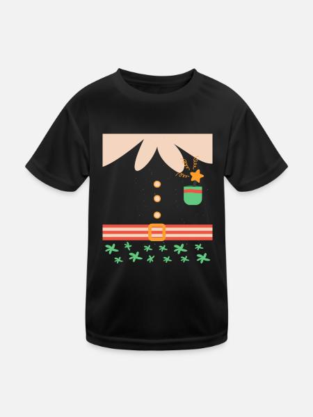 Elves Christmas Christmas Gift - Kids Functional T-Shirt - black - Front