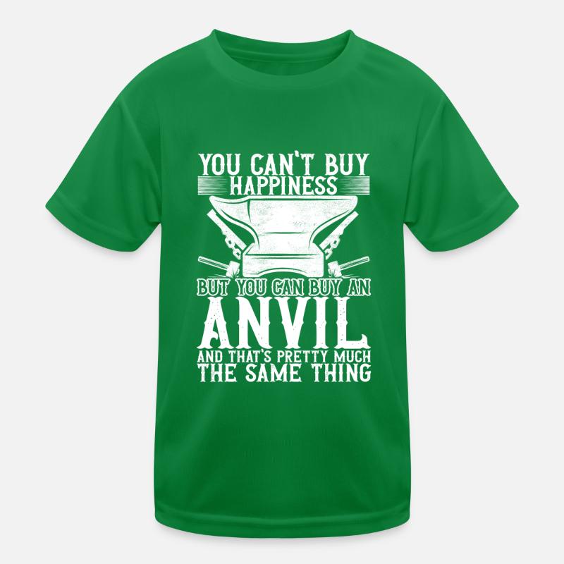 Blacksmith Forging Anvil Kids Functional T-Shirt