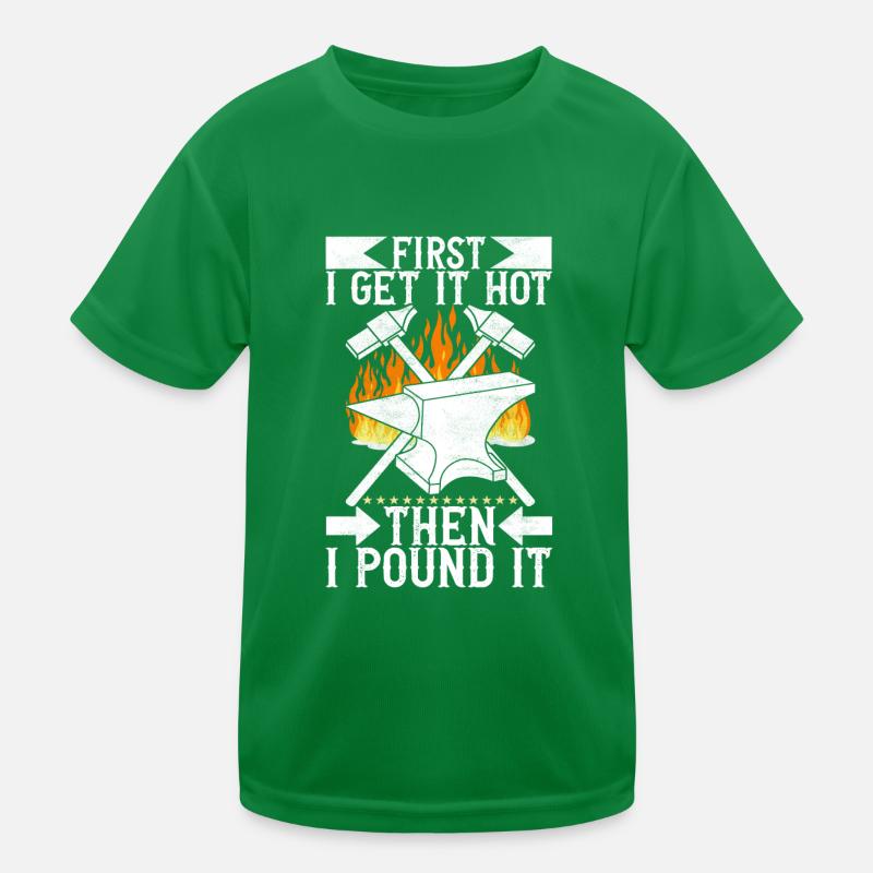 Enclume de forge forgeuse T-shirt sport Enfant