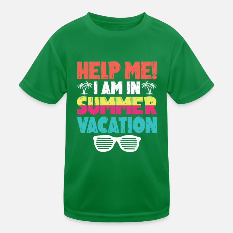 Aidez-moi Je suis en vacances d’été T-shirt sport Enfant