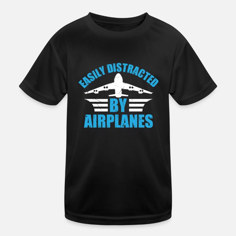 Aircraft Pilot Plane Lover - facilement distrait par T-shirt sport Enfant