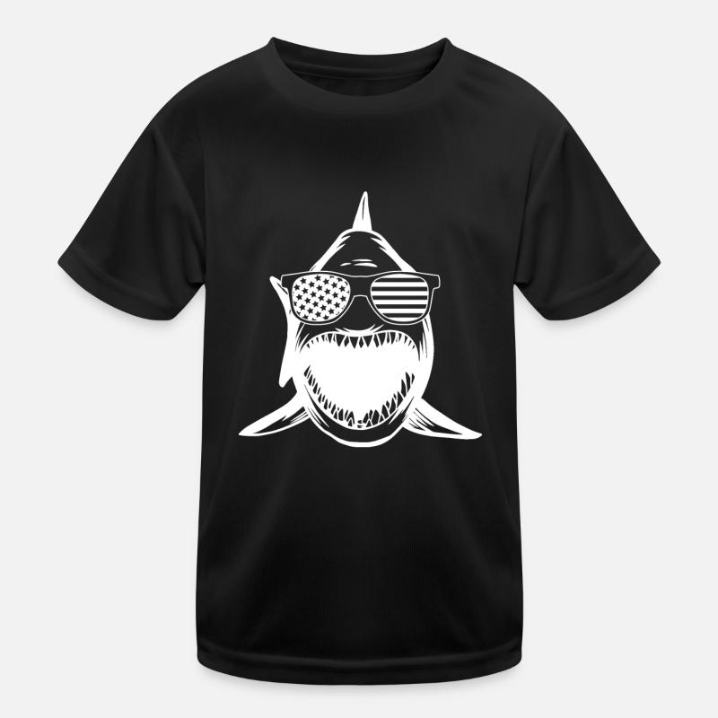 Great White Shark Shark Fish - Funny Shark Lover Kinder Funktions-T-Shirt