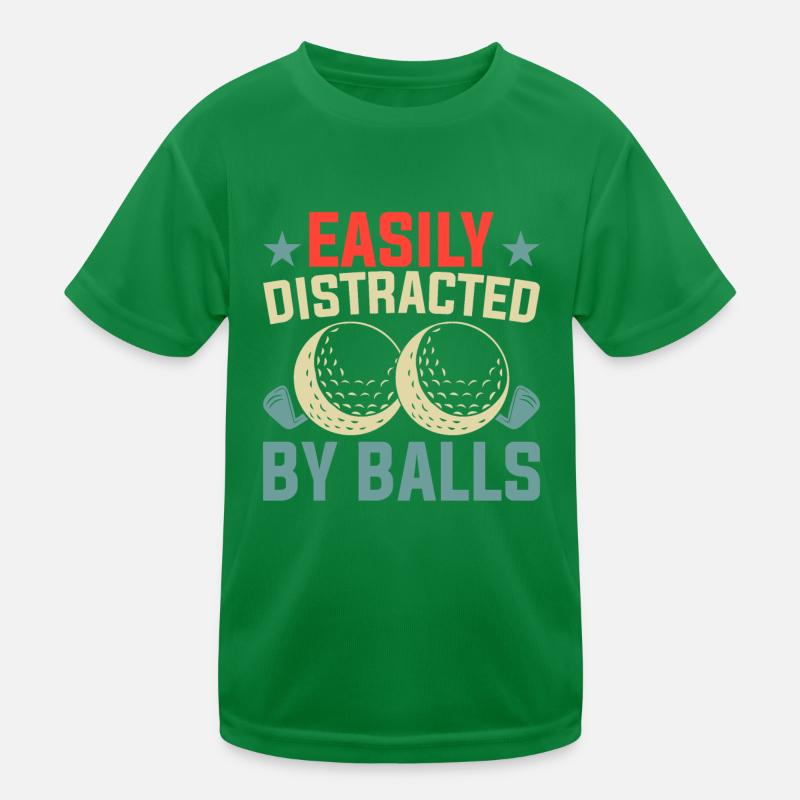 Facilement distrait par les balles - golf amusant T-shirt sport Enfant