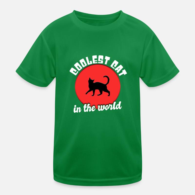 Coole Katze Spruch Kinder Funktions-T-Shirt