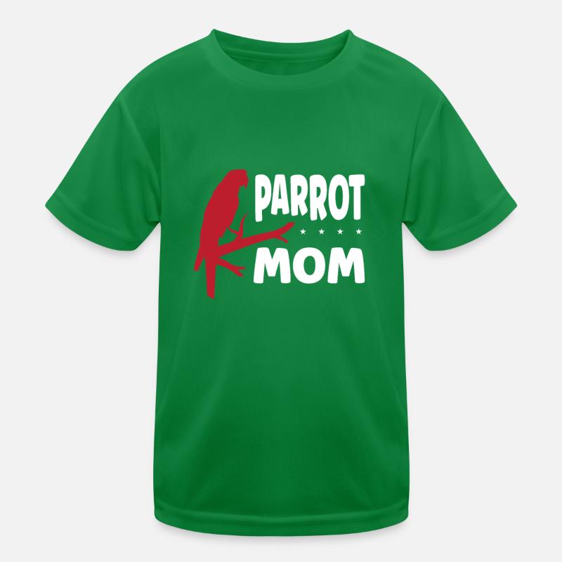 Parrot mom Kids Functional T-Shirt