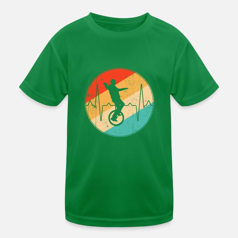Unicycle Retro Heartbeat T-shirt sport Enfant