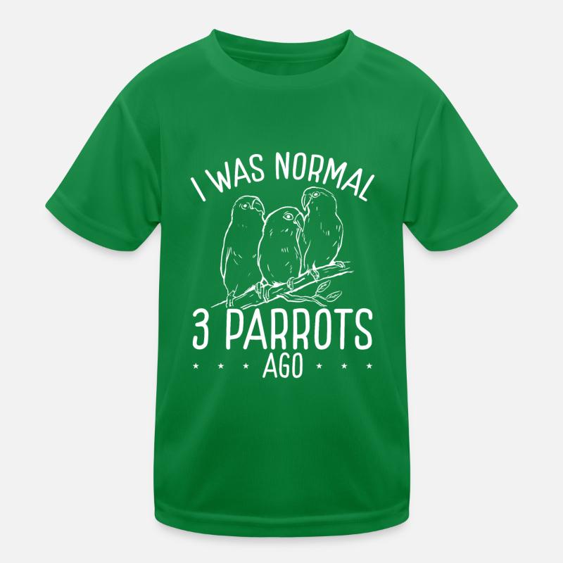 I was normal with three parrots Kids Functional T-Shirt