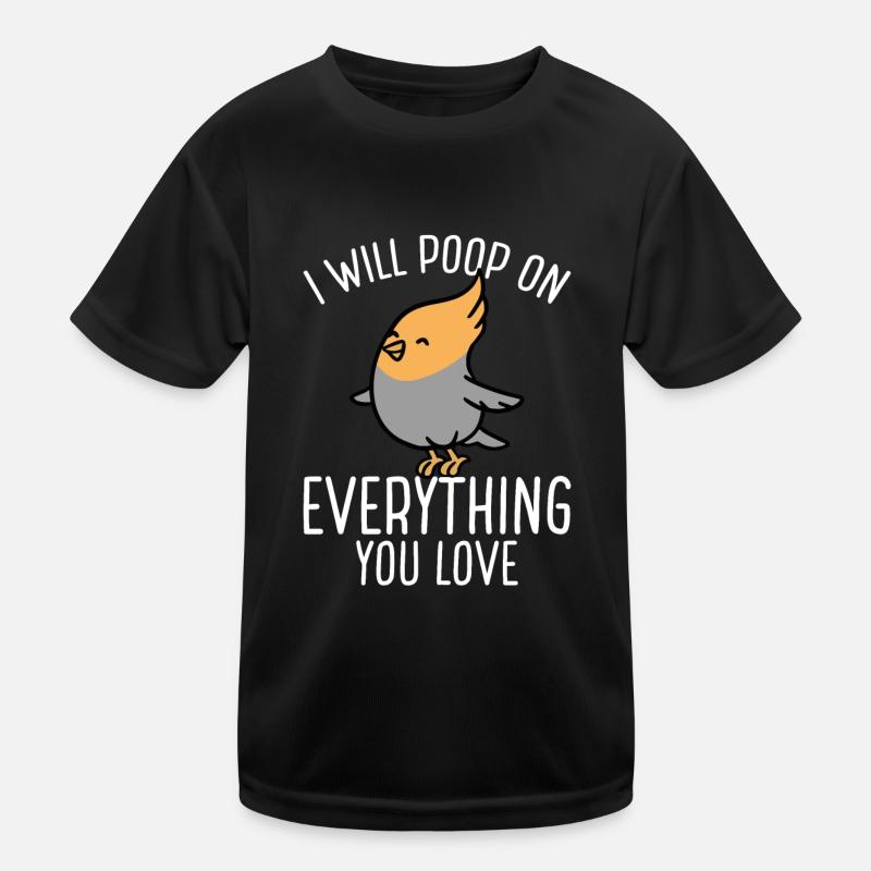 Parrot will poop on everything Kids Functional T-Shirt