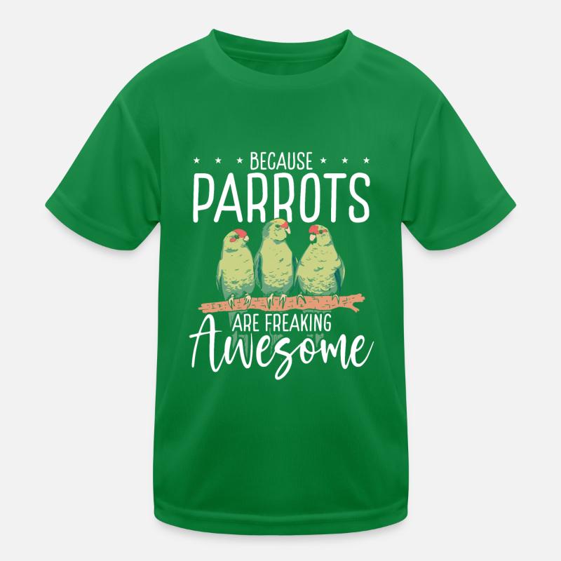 Parrots are great Kids Functional T-Shirt