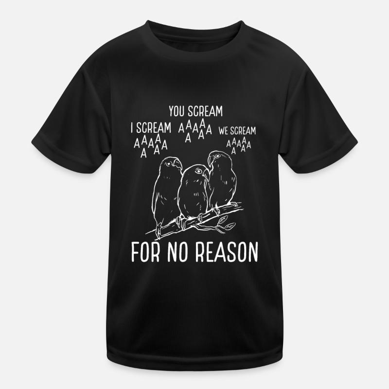 Parrot cry or no reason Kids Functional T-Shirt