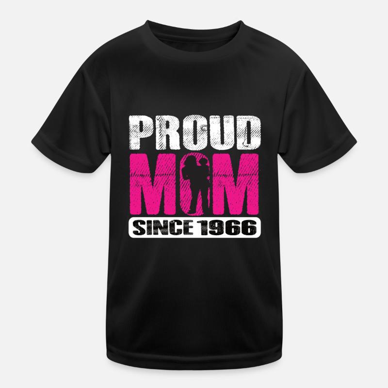 Proud Mom Since 1966 Kinder Funktions-T-Shirt