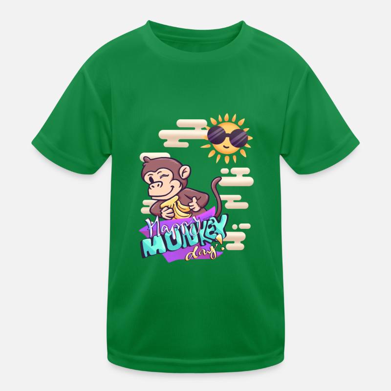 Singe par beau temps T-shirt sport Enfant