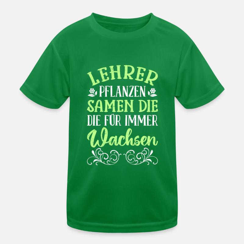 Lehrer pflanzen Samen die wachsen Lehrer Kinder Funktions-T-Shirt