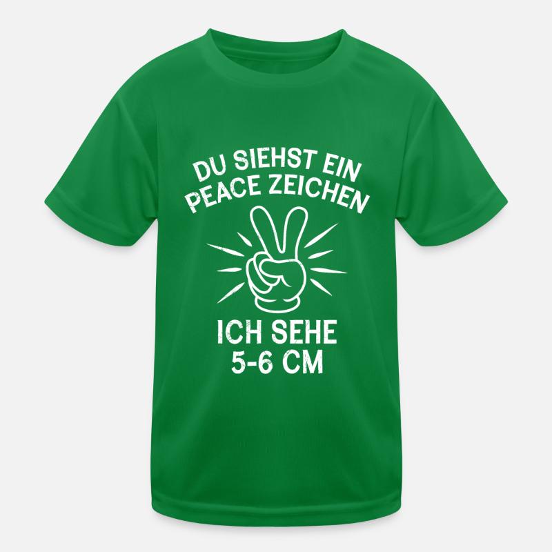 Du siehst ein Peace ich sehe 5-6 cm Hebamme Kinder Funktions-T-Shirt