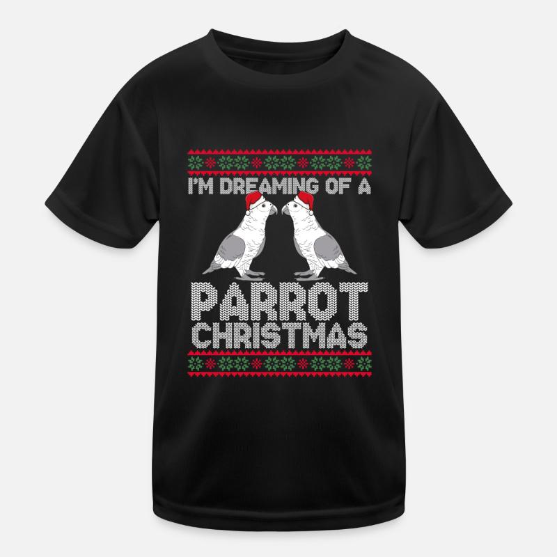I dream of parrot Christmas Kids Functional T-Shirt