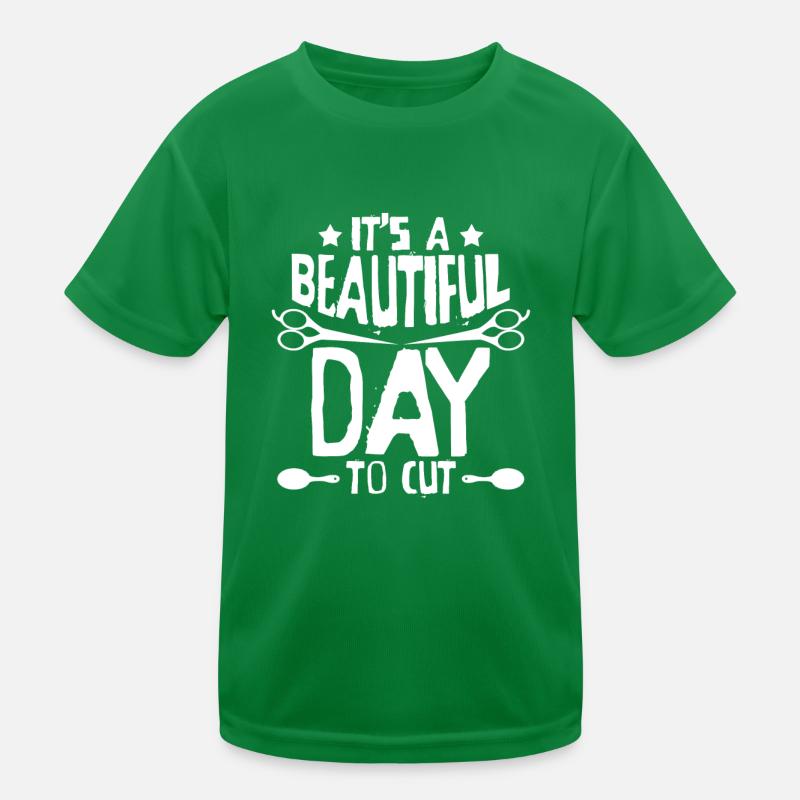 Coiffeur Coiffeur Coiffeur Ciseaux T-shirt sport Enfant