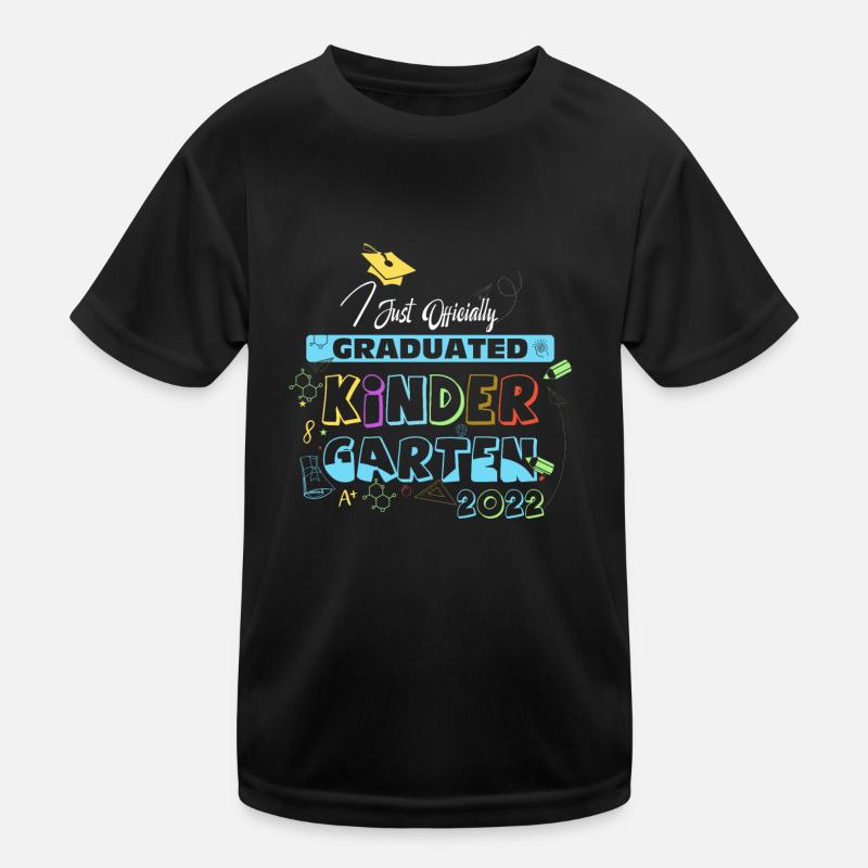 Officially completed kindergarten -graduation class Kids Functional T-Shirt