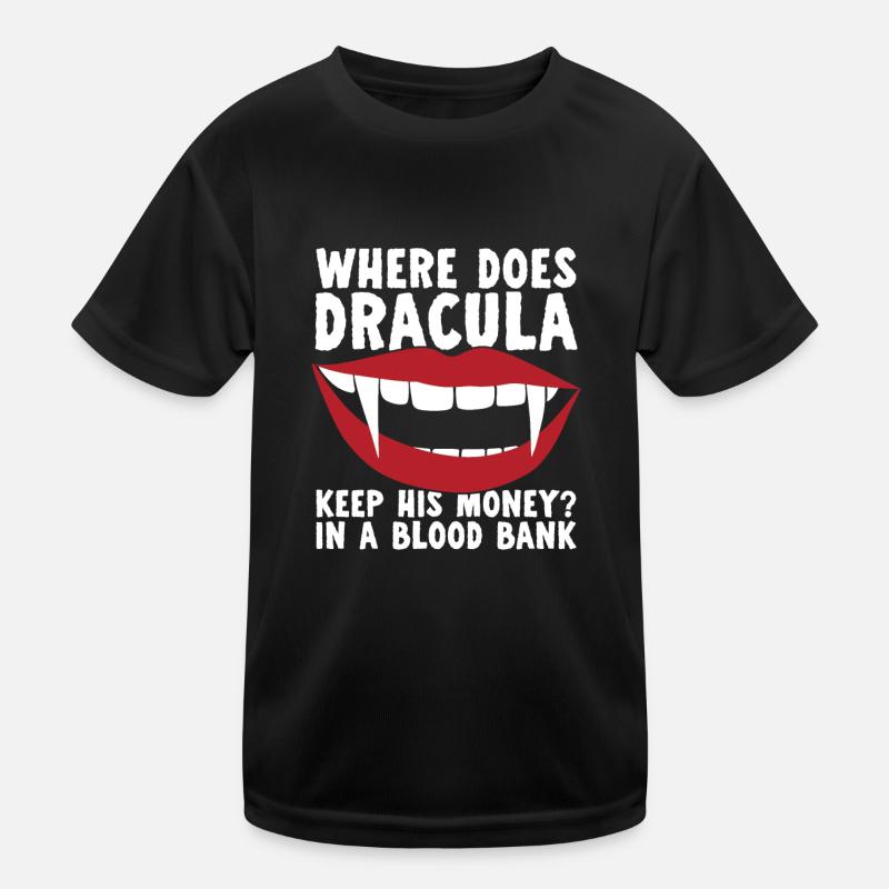 Halloween Drôle de Dracula T-shirt sport Enfant