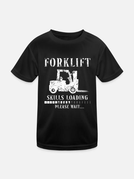 Opérateur de chariot élévateur certifié - T-shirt sport Enfant - noir - Devant