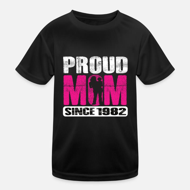 Proud Mom Since 1982 Kinder Funktions-T-Shirt