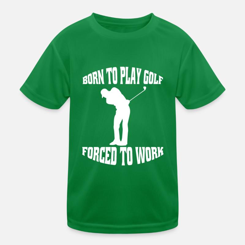 Golf Spruch Golfschläger Golfball Golfspielerin Kinder Funktions-T-Shirt