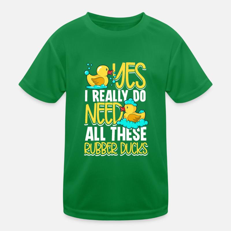 Rubber Duck Ducks Bird Hunt Duck lover Gift Idea Kinder Funktions-T-Shirt