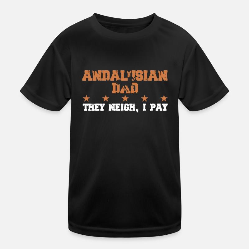 Père du cheval - andalou T-shirt sport Enfant