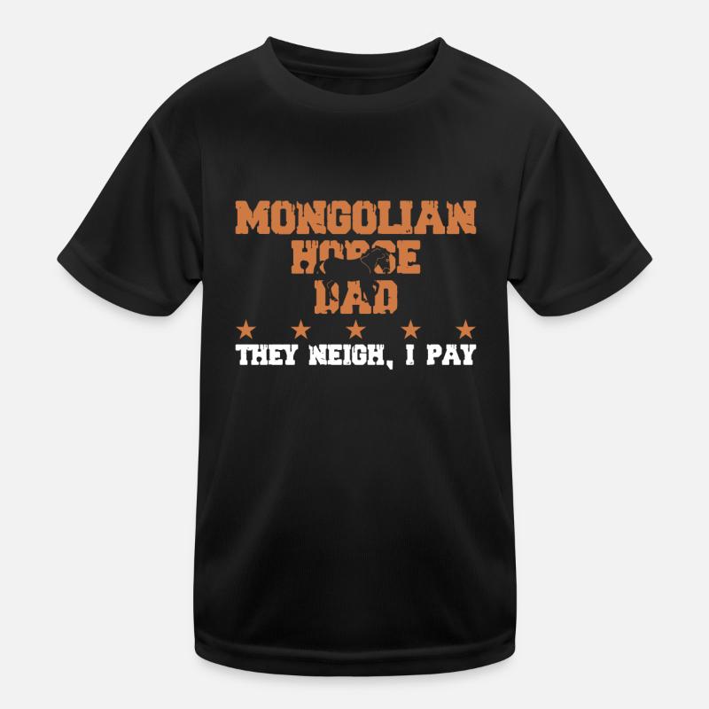Père du cheval - Cheval mongol T-shirt sport Enfant