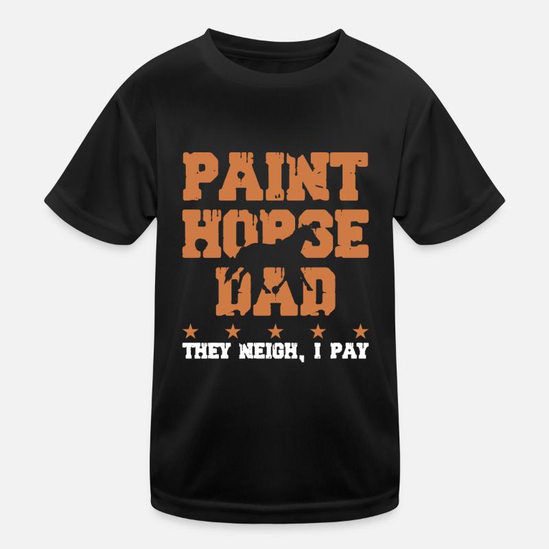 Cheval Père - Cheval de peinture T-shirt sport Enfant