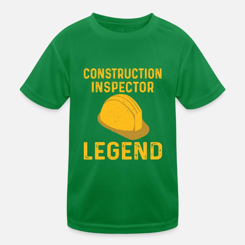 Building Inspector Legend Kids Functional T-Shirt