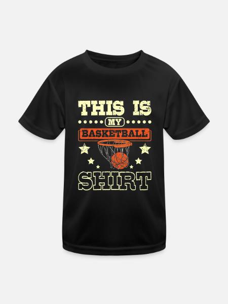Ceci est mon basketball - T-shirt sport Enfant - noir - Devant