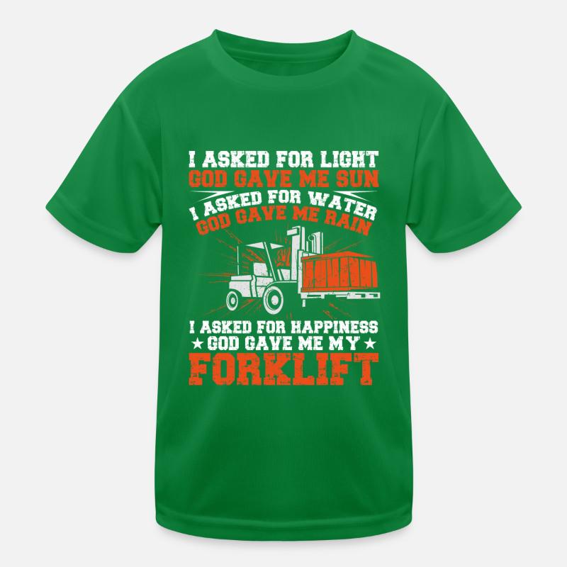 Certified Forklift Truck Operator Kinder Funktions-T-Shirt