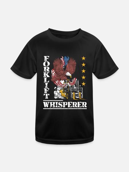 Conducteur de chariot élévateur certifié - T-shirt sport Enfant - noir - Devant