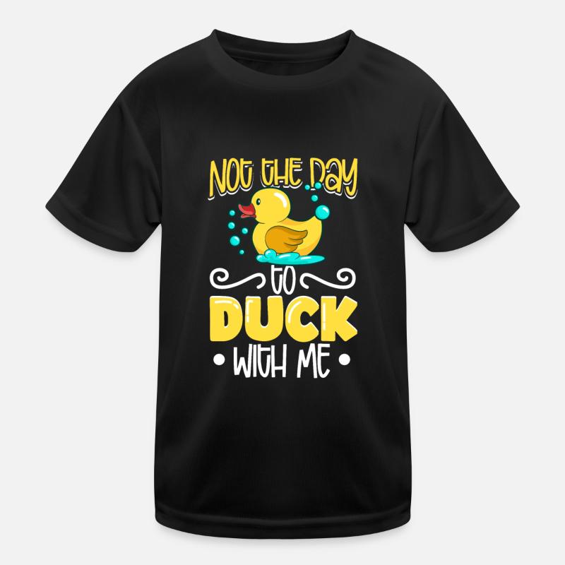 Canards en caoutchouc Chasse aux oiseaux Amateur de canard Idée cadeau T-shirt sport Enfant