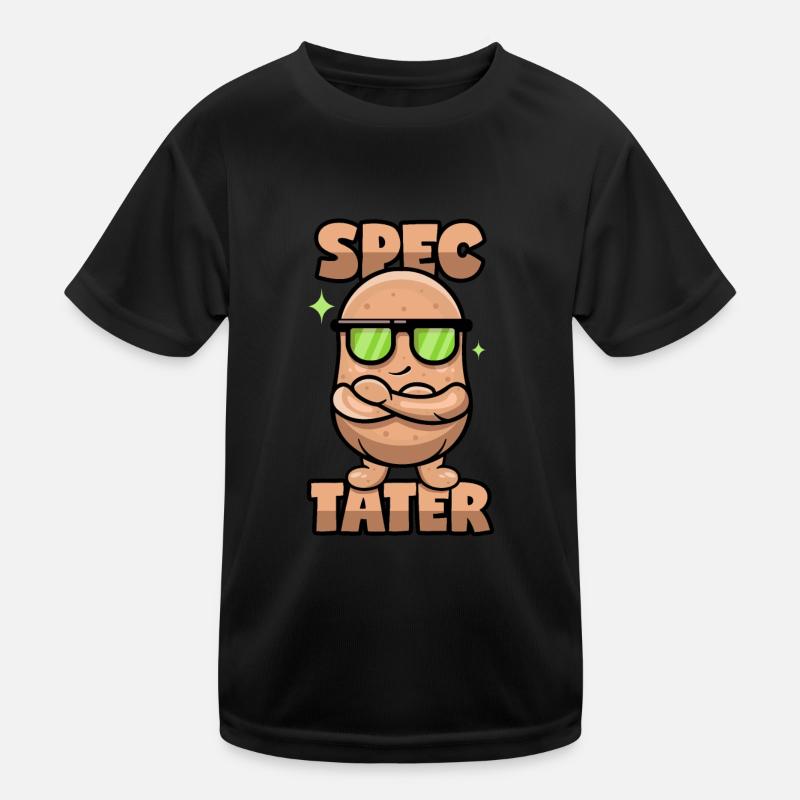 Potato with glasses Kids Functional T-Shirt