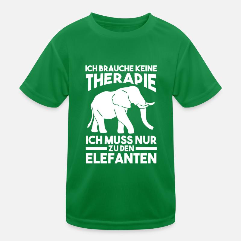 Dickhäuter Rüsseltier Elefant Kinder Funktions-T-Shirt