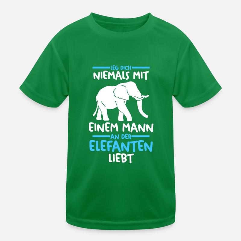 Dickhäuter Rüsseltier Elefant Kinder Funktions-T-Shirt