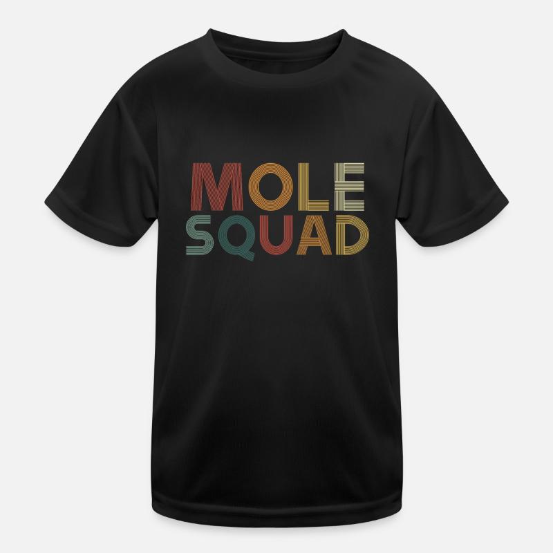 Colorful mole troupe Kids Functional T-Shirt