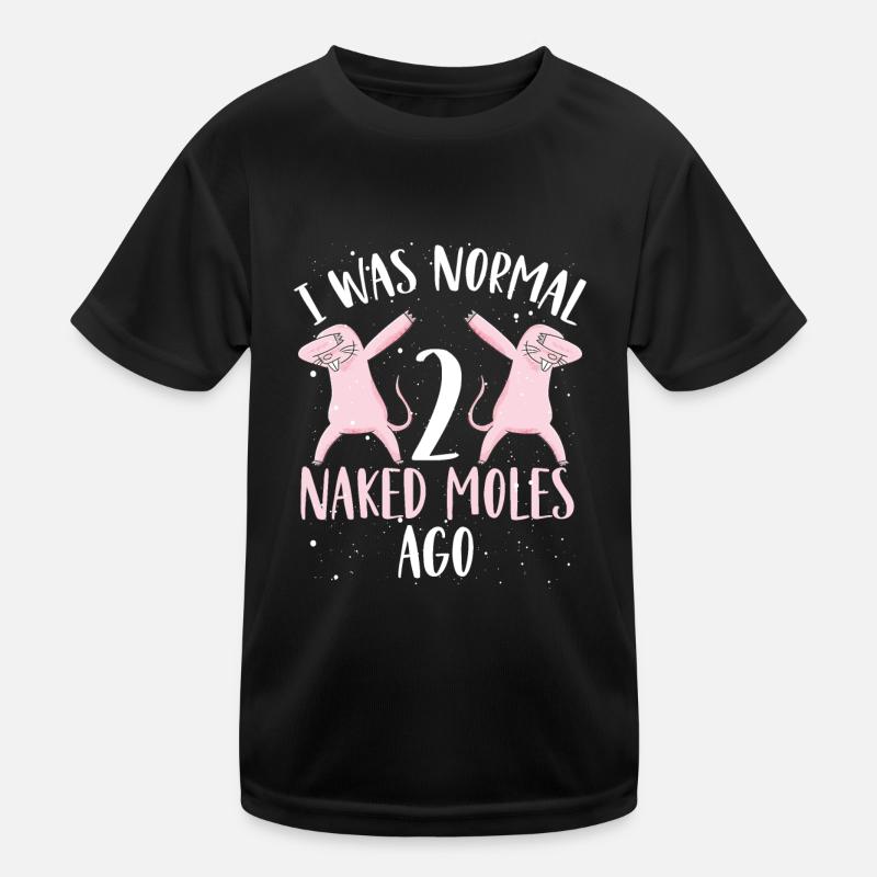 Two dabbing naked moles Kids Functional T-Shirt