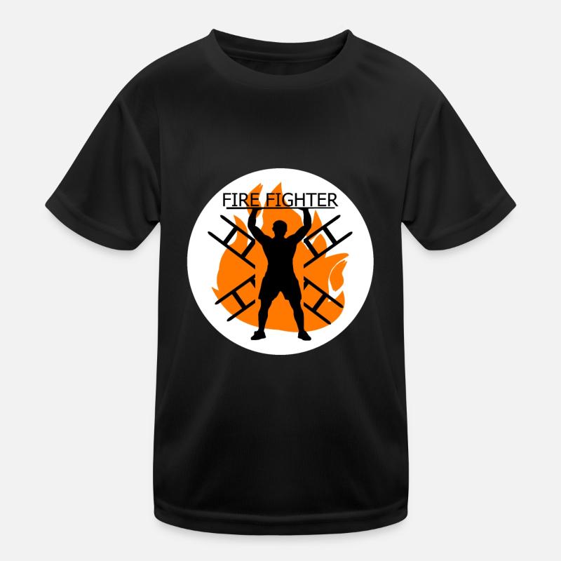 Feuerwehrmann Kinder Funktions-T-Shirt