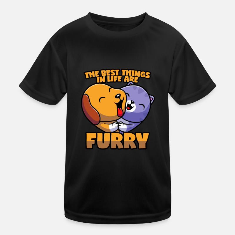 Les chiens et les chats adorent T-shirt sport Enfant