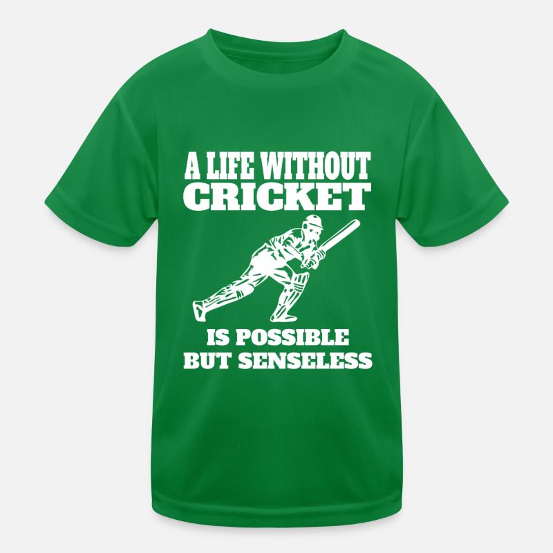 Équipe de cricket Slogan de cricket Cadeau Fan de cricket T-shirt sport Enfant