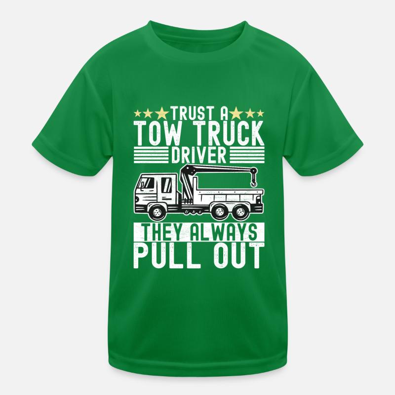 Abschleppwagen Abschleppdienst Kinder Funktions-T-Shirt