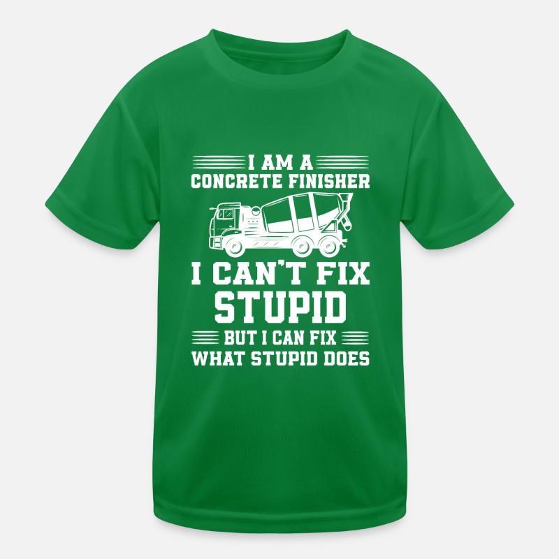 Conception de finition de béton T-shirt sport Enfant