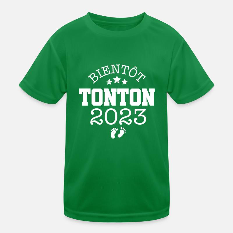 Bientôt Tonton 2023 Cadeau Annonce Grossesse T-shirt sport Enfant