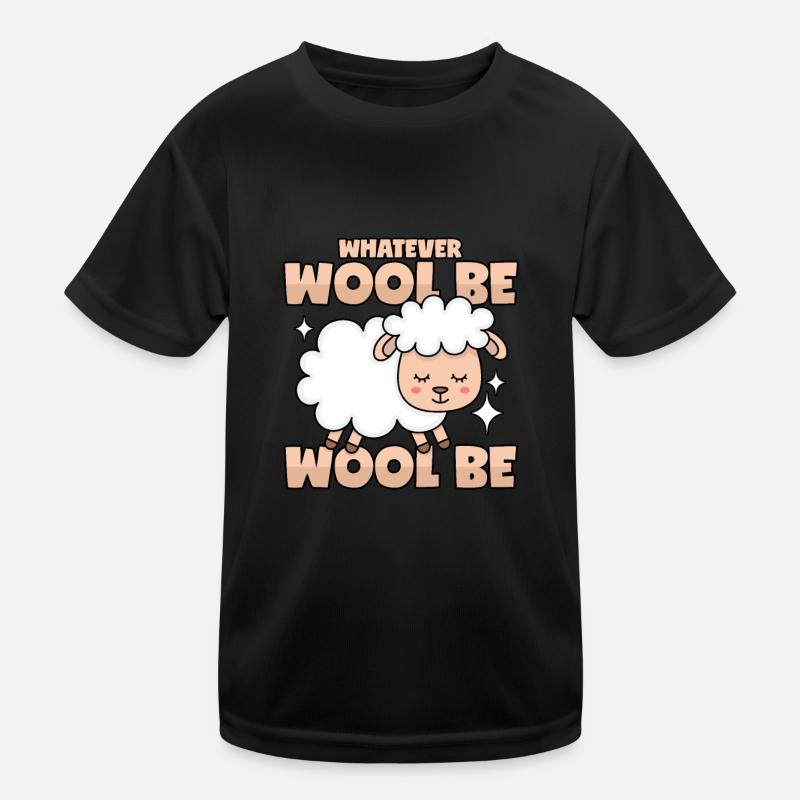 Sheep wool puns Kids Functional T-Shirt
